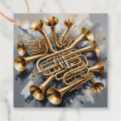 Aangepaste tekst Muziekinstrumenten Bedankjes Labels (Voorkant)