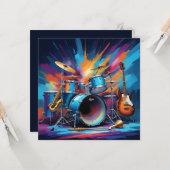 Aangepaste tekst Muziekinstrumenten Kaart (Voorkant / Achterkant in situ)