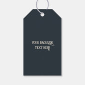 Aangepaste tekst Muzikale Sleutel Opmerking Cadeaulabel (Achterkant)