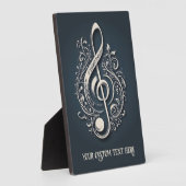 Aangepaste tekst Muzikale Sleutel Opmerking Fotoplaat (Zijkant)