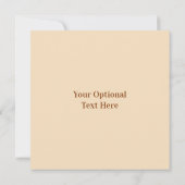 Aangepaste tekst Muzikale Sleutel Opmerking Kaart (Achterkant)