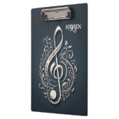 Aangepaste tekst Muzikale Sleutel Opmerking Klembord (Links)