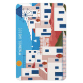 Aangepaste tekst Mykonos Griekenland Magneet (Verticaal)