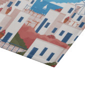 Aangepaste tekst Mykonos Griekenland Snijplank (Hoek)