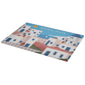 Aangepaste tekst Mykonos Griekenland Snijplank (Hoek)