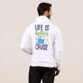 Aangepaste tekst / naam cruise hoodie (Achterkant volledig)