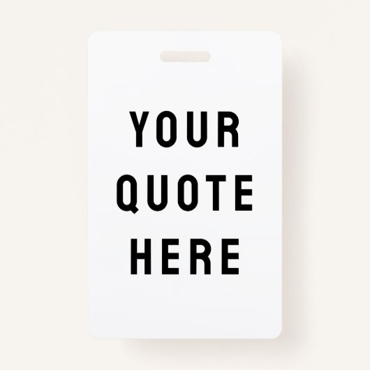 Aangepaste tekst naam hier badge (Voorkant)