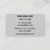Aangepaste tekst Naam Info Visitekaartje Uw kleure (Voorkant)