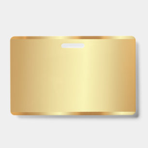 Aangepaste Tekst Naam Logo Naam Goud Lege Achtergr Badge