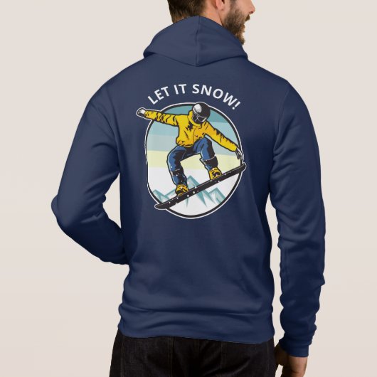 Aangepaste tekst & naam SNEEUWPLANKER Hoodie (Achterkant)