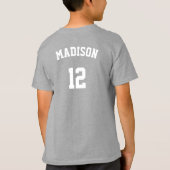 Aangepaste tekst NAAM UW SPORT shirten & jassen T-shirt (Achterkant)