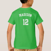 Aangepaste tekst NAAM UW SPORT shirten & jassen T-shirt (Achterkant)