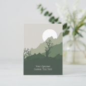 Aangepaste tekst Natuur Illustratie Briefkaart (Staand voorkant)