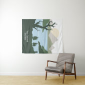 Aangepaste tekst Natuur Illustratie Wandkleed (In Situ (horizontaal))
