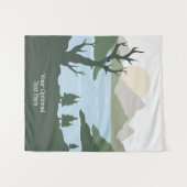 Aangepaste tekst Natuur Illustratie Wandkleed (Voorkant (horizontaal))
