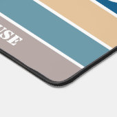 Aangepaste tekst Nautical Stripes Bureaumat (Hoek)
