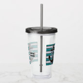 Aangepaste tekst nautisch anker acryl drinkbeker (Rechts)