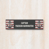 Aangepaste tekst nautisch anker deurbordje (Voorkant)