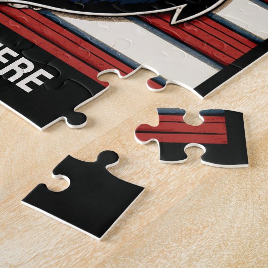 Aangepaste tekst nautisch anker legpuzzel (Zijkant)