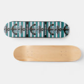 Aangepaste tekst nautisch anker persoonlijk skateboard (Horizontaal)