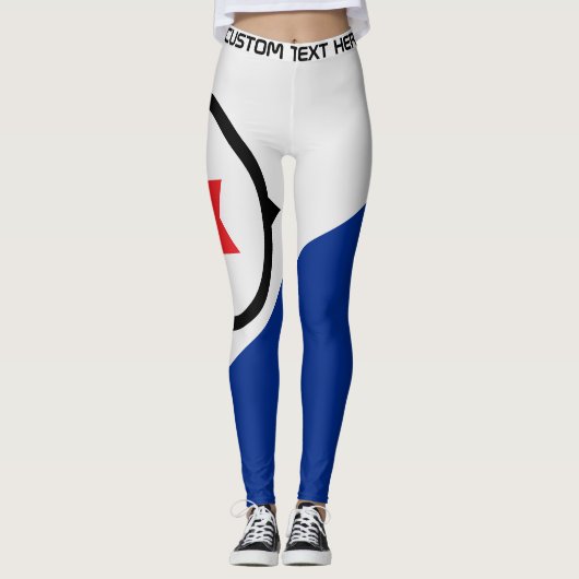Aangepaste tekst Nederland Voetbal Leggings (Voorkant)
