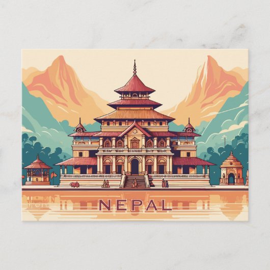 Aangepaste tekst Nepal Briefkaart (Voorkant)