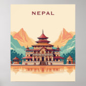 Aangepaste tekst Nepal Poster (Voorkant)