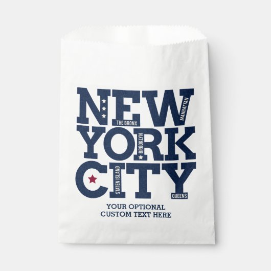 Aangepaste tekst New York City Bedankzakje (Voorkant)