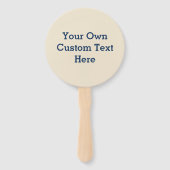 Aangepaste tekst New York City hand fans Handwaaier (Achterkant)