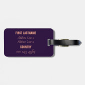 Aangepaste tekst New York City Illustratie Bagagelabel (Achterkant horizontaal)