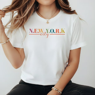 Aangepaste tekst New York City T-shirt