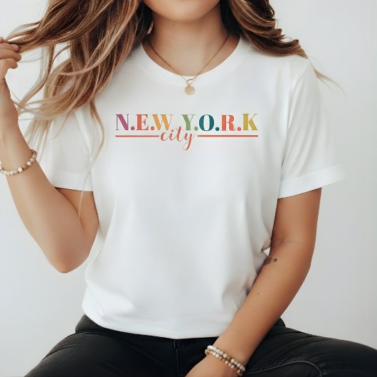 Aangepaste tekst New York City T-shirt