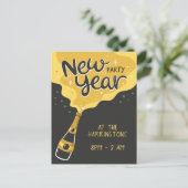 Aangepaste tekst Nieuwjaar Party Feestdagenkaart (Staand voorkant)