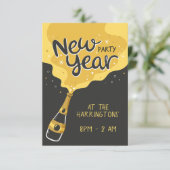 Aangepaste tekst Nieuwjaar Party Kaart (Staand voorkant)