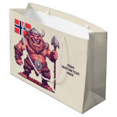 Aangepaste tekst Noorse trol Groot Cadeauzakje (Achterkant Gekanteld)