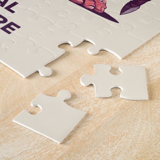 Aangepaste tekst Noorse trol Legpuzzel (Zijkant)