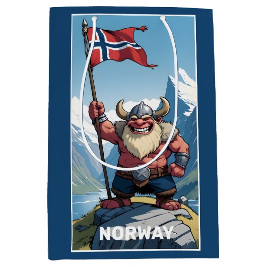 Aangepaste tekst Noorse trol Medium Cadeauzakje (Voorkant)