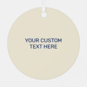 Aangepaste tekst Noorse trol Metalen Ornament (Achterkant)