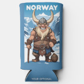 Aangepaste tekst Noorse trol Seltzer Blikjeskoeler (Voorkant)