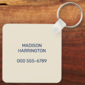 Aangepaste tekst Noorse trol Sleutelhanger (Achterkant)