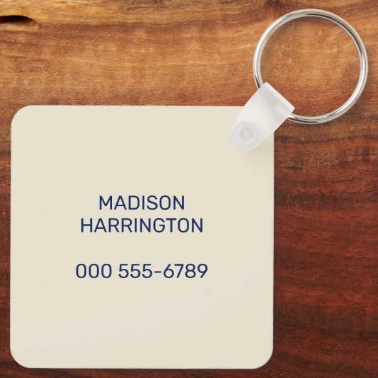 Aangepaste tekst Noorse trol Sleutelhanger (Achterkant)