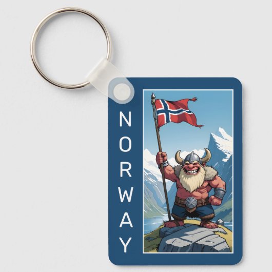 Aangepaste tekst Noorse trol Sleutelhanger (Voorkant)