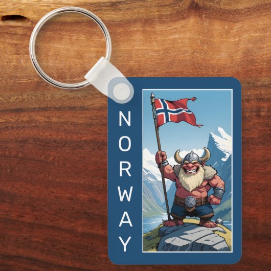 Aangepaste tekst Noorse trol Sleutelhanger (Voorkant)