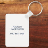 Aangepaste tekst Noorse trol Sleutelhanger (Achterkant)