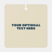 Aangepaste tekst Noorwegen Metalen Ornament (Achterkant)