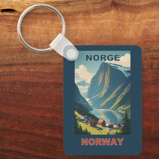 Aangepaste tekst Noorwegen Sleutelhanger (Voorkant)