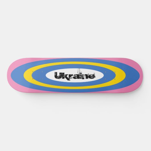 Aangepaste tekst Oekraïens Surf ovalen skateboard (Horizontaal)