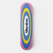 Aangepaste tekst Oekraïens Surf ovalen skateboard (Voorkant)