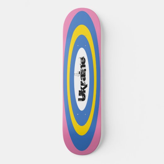 Aangepaste tekst Oekraïens Surf ovalen skateboard (Voorkant)