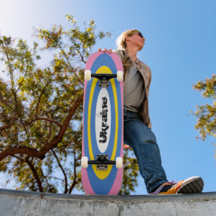Aangepaste tekst Oekraïense Surf Ovals Skateboard